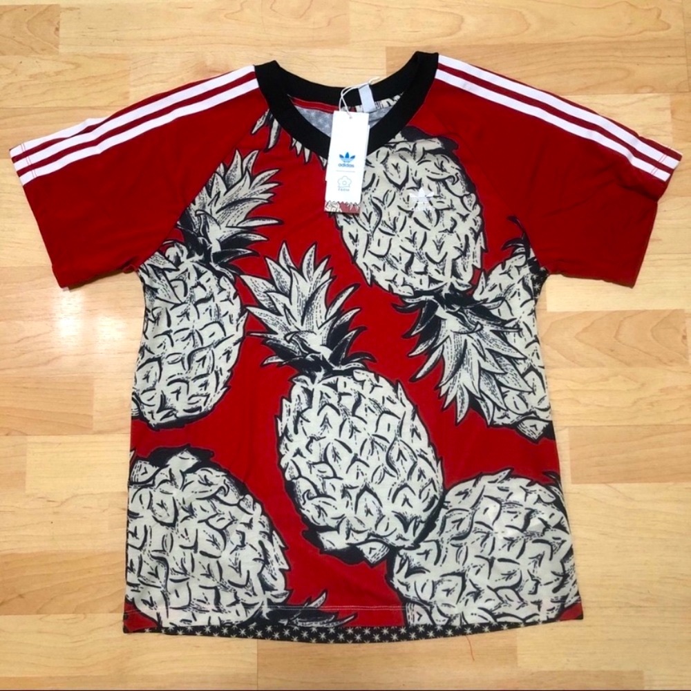 Adidas “the farm” 3-stripes pineapple T-shirt